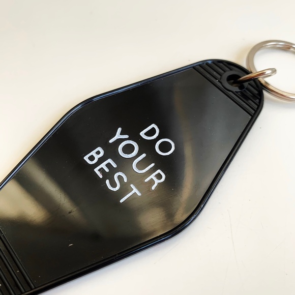 Three Potato Four Vintage Style "Do Your Best" Keychain - NEW - Picture 6 of 6